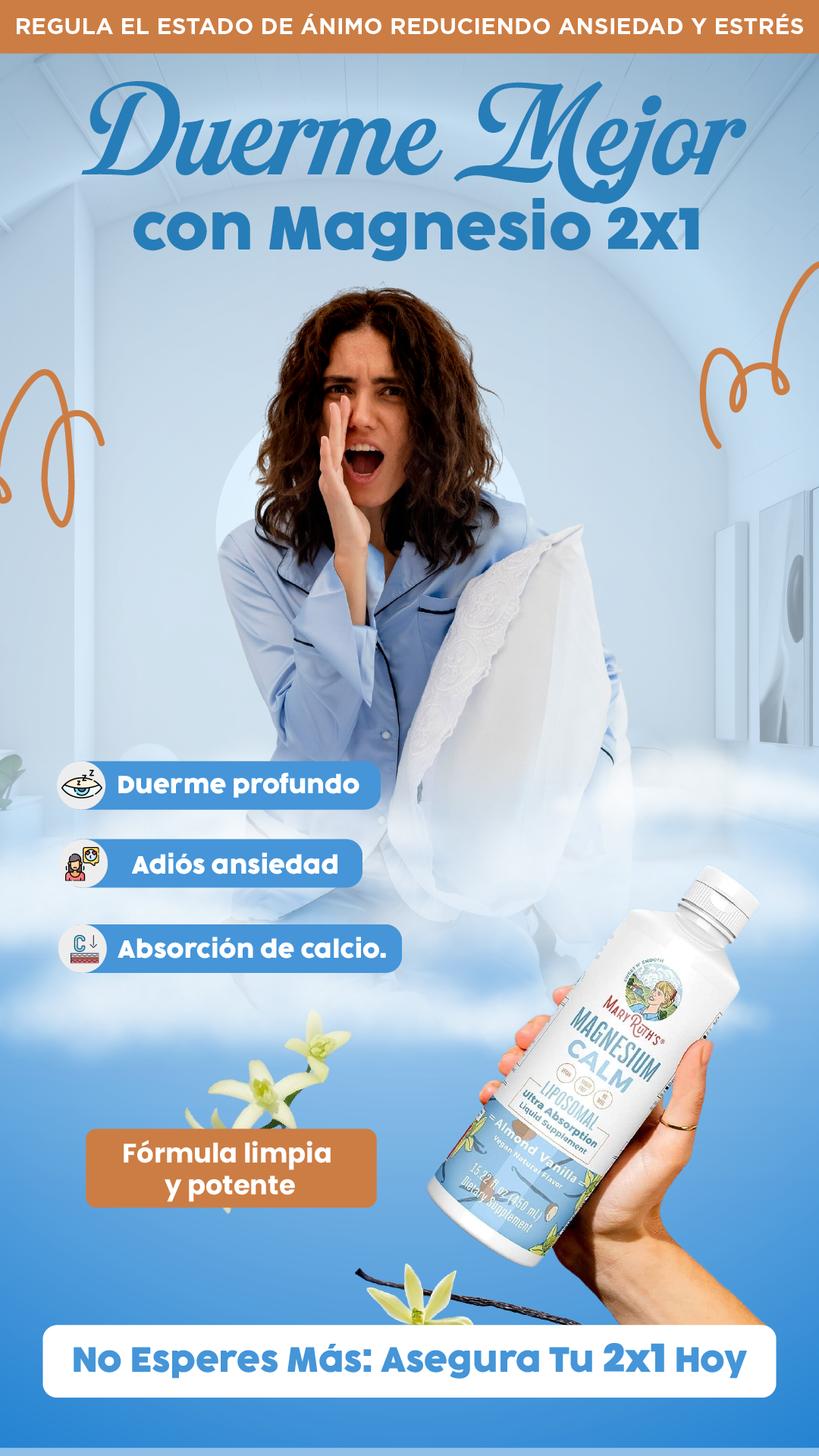 Magnesium calm| Duerme, relájate con el 2x1.