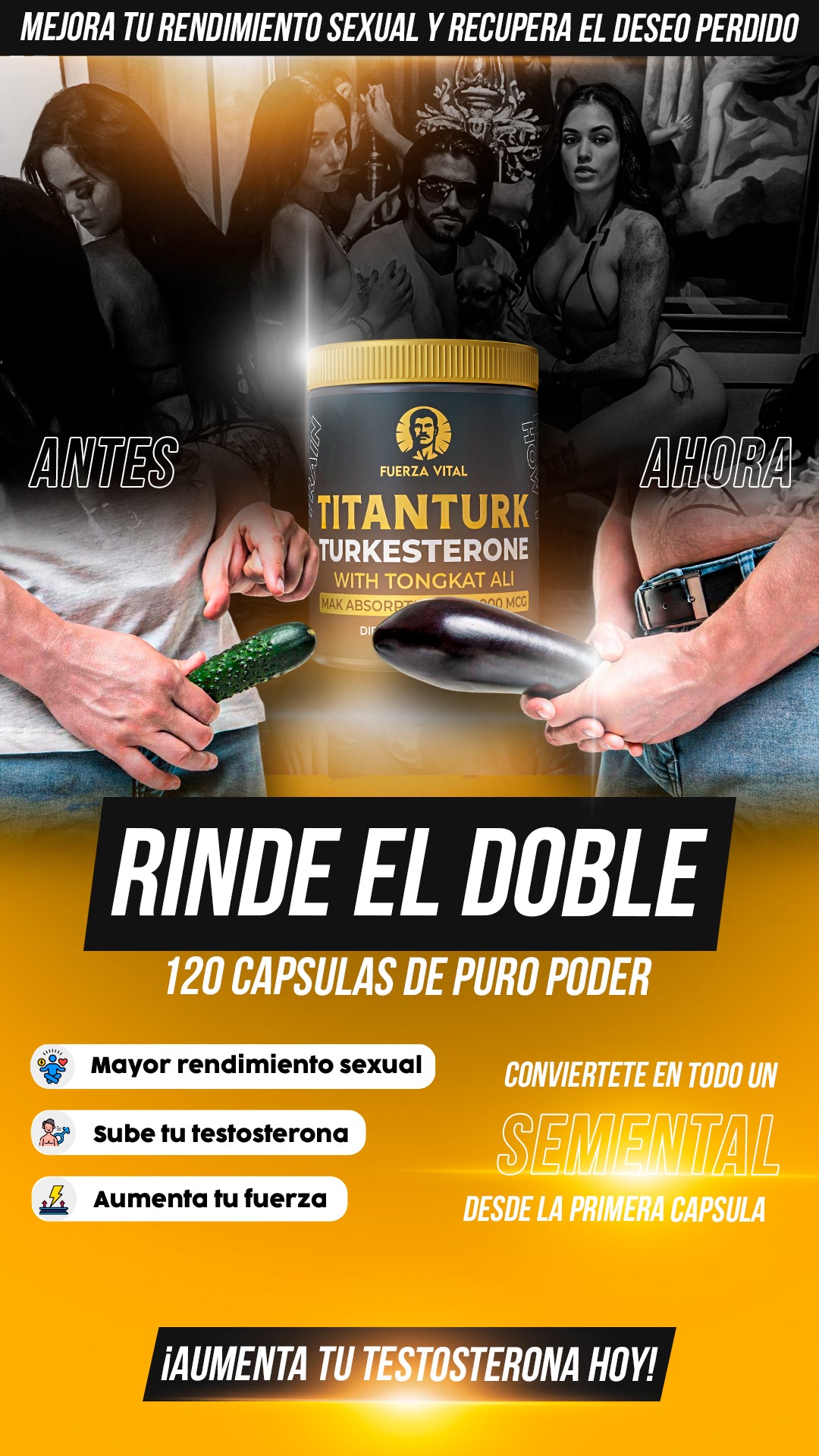 TITANTURK | Rinde mejor en la cama y en el gym